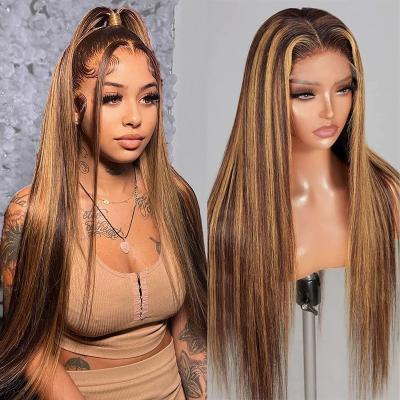 China Body Wave Raw indian hair cuticle aligned virgin hd transparent human hair lace front wigs human hair lace front wigs for black women for sale