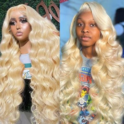 China Body Wave 180 Density Virgin Human hair Lace Frontal Wigs Raw Vietnamese Hair Body Wave , Highlight hd lace frontal wigs for black women for sale