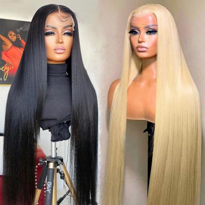 China Body Wave Wholesale Straight Raw Brazilian Human Hair Hd Full Lace Front Wig Cheap Natural Human Hair Wigs For Black Women for sale