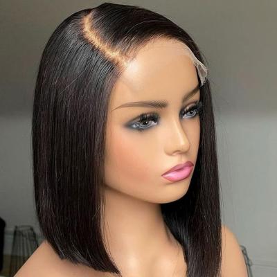 China Body Wave Brazilian Hair Lace Front Wig,Virgin Remy 100% Real Human Hair Wig,Short Water Wave Bob Wigs Human Hair Lace Front for sale