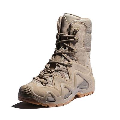 China 2023 new men's four-season outdoor warm anti-skid high top mountaineering shoes wear-resistant boots spotted high top shoes for sale