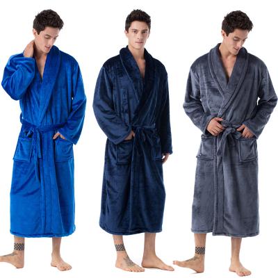 China Velvet Comfortable And Loose Sleepwear Men Private Label Customized Robes for sale