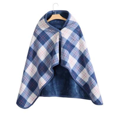 China Wholesale Wearable flannel fleece open plush blanket for winter for sale