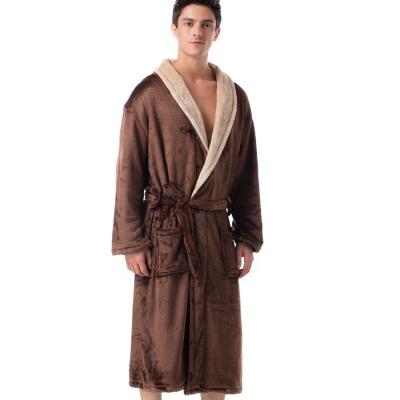 China Winter Warm Sleepwear Bath Robes With Custom Logo Cozy Pajama For Men for sale