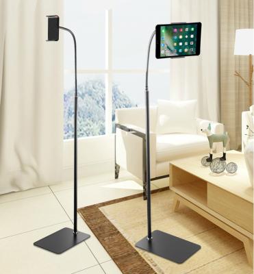 China Hands Free Gooseneck Long Arm Live Broadcast Phone Tablet Floor Stand Lazy Stand for sale