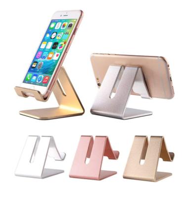 China Tabletop Waterproof Metal Desktop Aluminum Phone Holder Stand For iPhone Tablet for sale