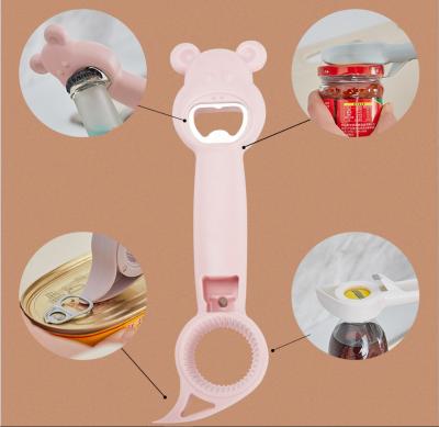 China Factory Kitchen Viable Tool 4 In 1 Multifunctional Bottle Can Knock Beer Opener for sale