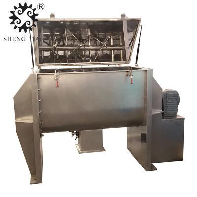 China Pharmacy Dry Spice Powder Mixer Industrial Horizontal Ribbon Blender Machine Price for sale