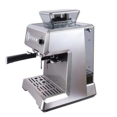 China Hotel 1350W 15bar ULKA with Bean Cappuccino Espresso Machine Grinding Coffee Maker for sale