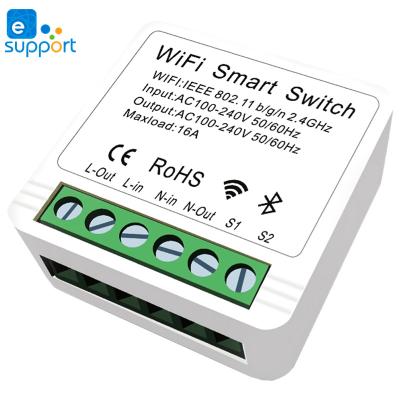 China Smart Remote Control Switch Module Automation Timer Wifi Switch 16A Mini Wifi Smart Switch DIY Breaker Module for Alexa Google Home for sale