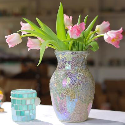 China 100% handmade european style shiny exquisite decorative vases for living room bedroom decoration for sale