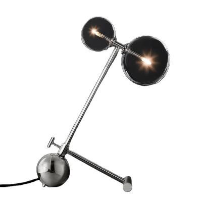 China Modern Glass Globe Boom Task Table Lamp Bedside Decoration Movable Modern Minimalist Desk Lamps for sale