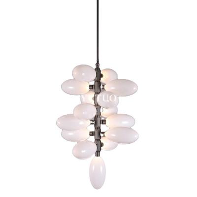 China Modern Design Long Modern Chandelier Elegant Vertical Grape Chandelier Lighting for sale