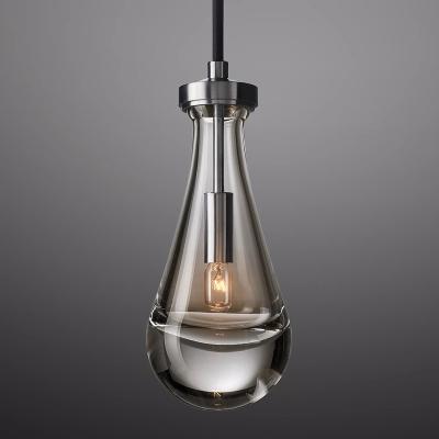 China Modern Raindrop Live Room Bedroom Corridor Light Clear Glass Pendants for sale