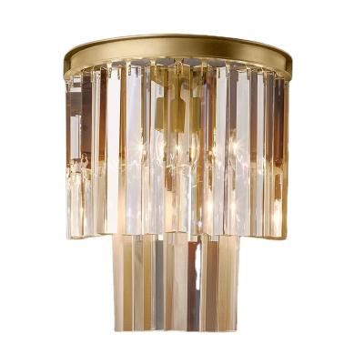 China Modern Crystal Wall Sconce Indoor Wall Lamp Classic Wall Lighting for sale