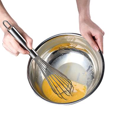 China Viable Hand Egg Beater Kitchen Accessories Baking Tool Stainless Steel Mini Mixer Handheld Manual Egg Beater for sale