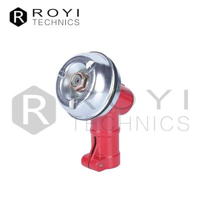 China Brush Cutter Parts ROYI Red Color Gear Shop Work Head Head For Trimmer Strimmer Brush Cutter Lawn Mower for sale