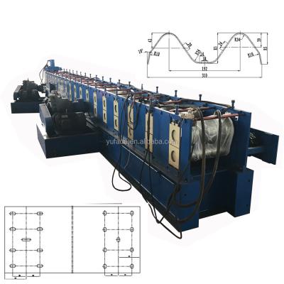 China Building Material Stores Roll Forming Machine For Highway Guardrail Guardrail Beams W Beam for sale