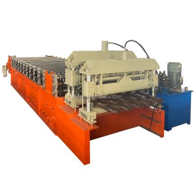 China Building material shops 2021 Tianjin yufada glazed tile roll forming machine metal roofing tiles making machine for sale