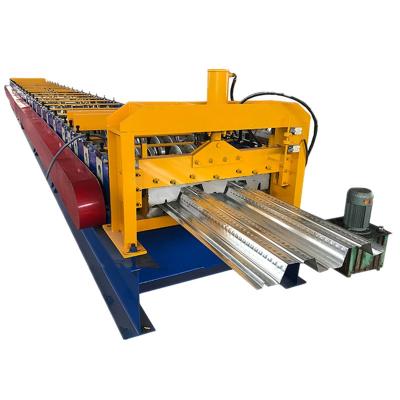 China Waterproof Aluminum Floor Decking Panel Deck Roll Forming Machine Widely Used Metal Structural Building for sale