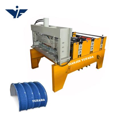 China Building Material Stores Automatic Horizontal Hydraulic Crimping Curved Roll Forming Machine for sale