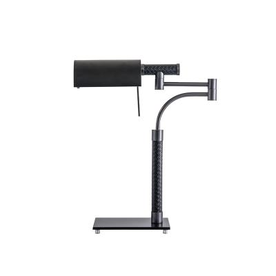 China Modern Indoor Table Lamp Ignition Switch Iron Lamp Body Led Wholesale Price 40w Light Black White Ex-factory Price for sale