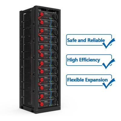 Chine (48V 1000AH) lithium 50KWh Ion Phosphate Batteries Rack Type pour le stockage à énergie solaire à vendre