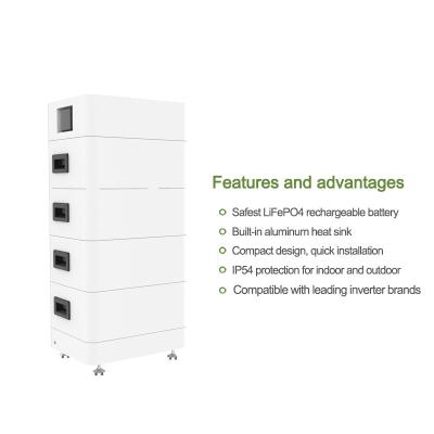 China 20KWH 576V 37AH LiFepo4 Battery Bank For Home Energy Storage With Stackable Modules for sale