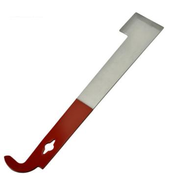 China Beekeeping Equipment bee hive Tools Stainless Steel hive Scraper with Hook for sale