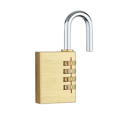 China Luggage 28mm Ultra Safe Brass 4 Digit Combination Lock Padlock Safety Padlock for sale