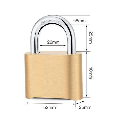 China Outer Door Waterproof 4 Digit Combination Brass Padlock With Bottom Password Open With For Warehouse for sale