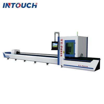 China Laser Cutter Tube Pipe Fiber Laser Cutting Machine P6016 Aluminum Metal Tube Pipe Industry For Carbon Steel for sale