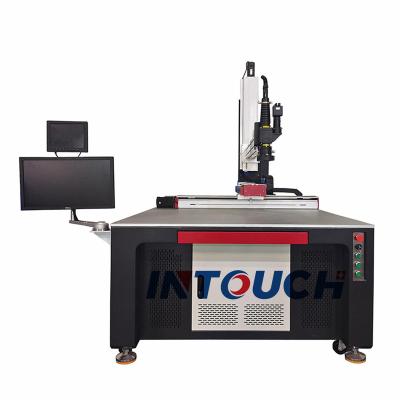 China Automatic Welding Molds Four-axis YAG Fiber Optic Transmission Battery Electronics Laser Welding Machine for sale