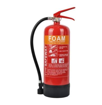 China Stainless Steel 10L Foam Fire Extinguisher BSI EN3 Certificated Foam Type Fire Extinguisher for sale