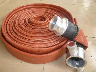 China 30m Rubber Fire Extinguishing Hose Various Color Fire Hydrant Hose With Coupling for sale