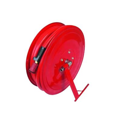 China 19mm Carbon Steel Fire Hose Reel With 15mm Nozzle Diameter for sale