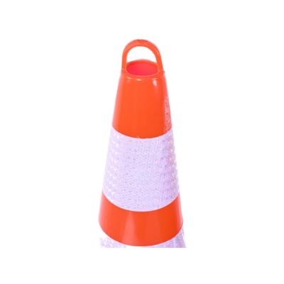 China Weather Resistant Traffic Safety Cone With Weighted Base PVC Lift Ring Traffic Cone for sale