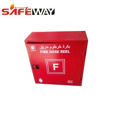 China Glass Window Fire Hose Cabinets Reel Steel Wall Surface 76cm X 24cm for sale