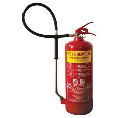 China DC01 6 Litre Wet Chemical Fire Extinguisher Red Color for sale