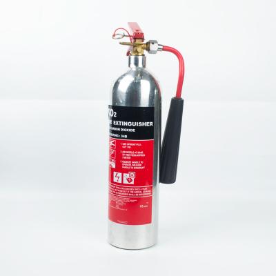 China Aluminum Alloy CO2 Fire Extinguisher 174 BAR Carbon Dioxide Fire Extinguisher Use for sale