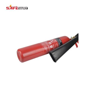 China 5KG Portable CO2 Fire Extinguisher Carbon BSI EN3 A6061 89B Fire Rate for sale