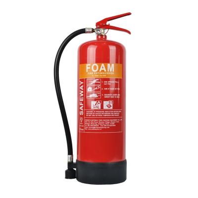 China Foam Type 6 Litre Fire Extinguisher Water Mist Cartridge 27 Bar for sale