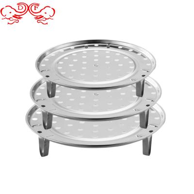 China Sustainable DF Chamber of Commerce Multifunctional and Durable Stainless Steel High-leg Triangle Steamers Steaming Dish Steamer Rack for Kitchen for sale