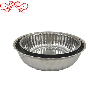 China DF new commercial house design stainless steel basin washbasin muliti-purpose viable shallow mixing bowl for wholesale for sale