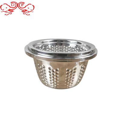 China Home trade DF soup bowl factory wholesale new design stainless steel mixing bowl salad bowl workable universal basin for sale