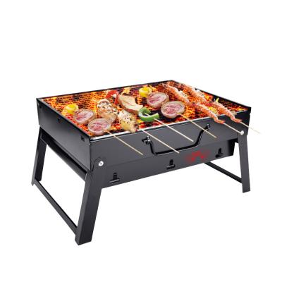 China DF Chamber of Commerce Charcoal Camping BBQ Oven Folding Portable Outdoor Picnic Burner BBQ Grill Easily Cleaned for Cooking for sale