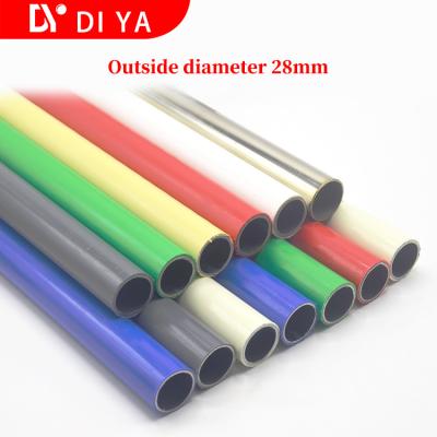 Κίνα 28mm Lean Pipe Steel Lean Tube για το τραπέζι εργασίας PE / ABS Coated Tube προς πώληση