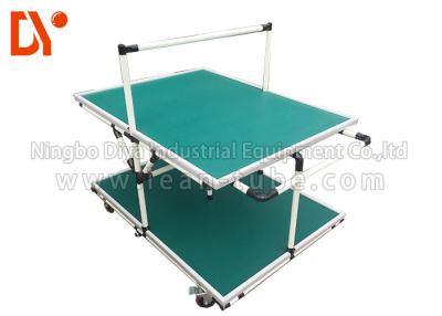 China Lean Pipe Tote Cart Turnover Trolley Glossy Surface Corrosion Resistance for sale