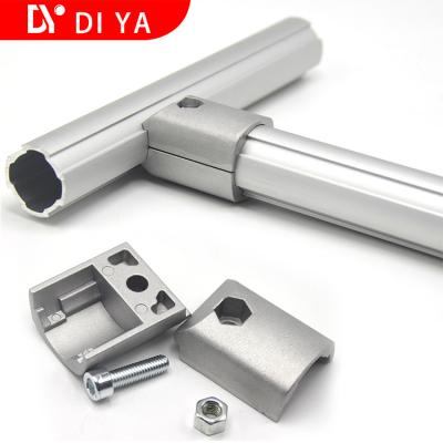 China DY11 Industrial OD 28mm Cylindrical Profile Aluminium Lean pipe /Tube for Workshop for sale