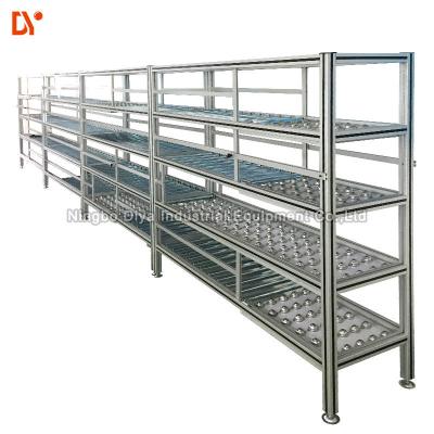 Chine Système de rack de stockage en aluminium, système de rack de tuyauterie, convoyeur à rouleaux en atelier à vendre